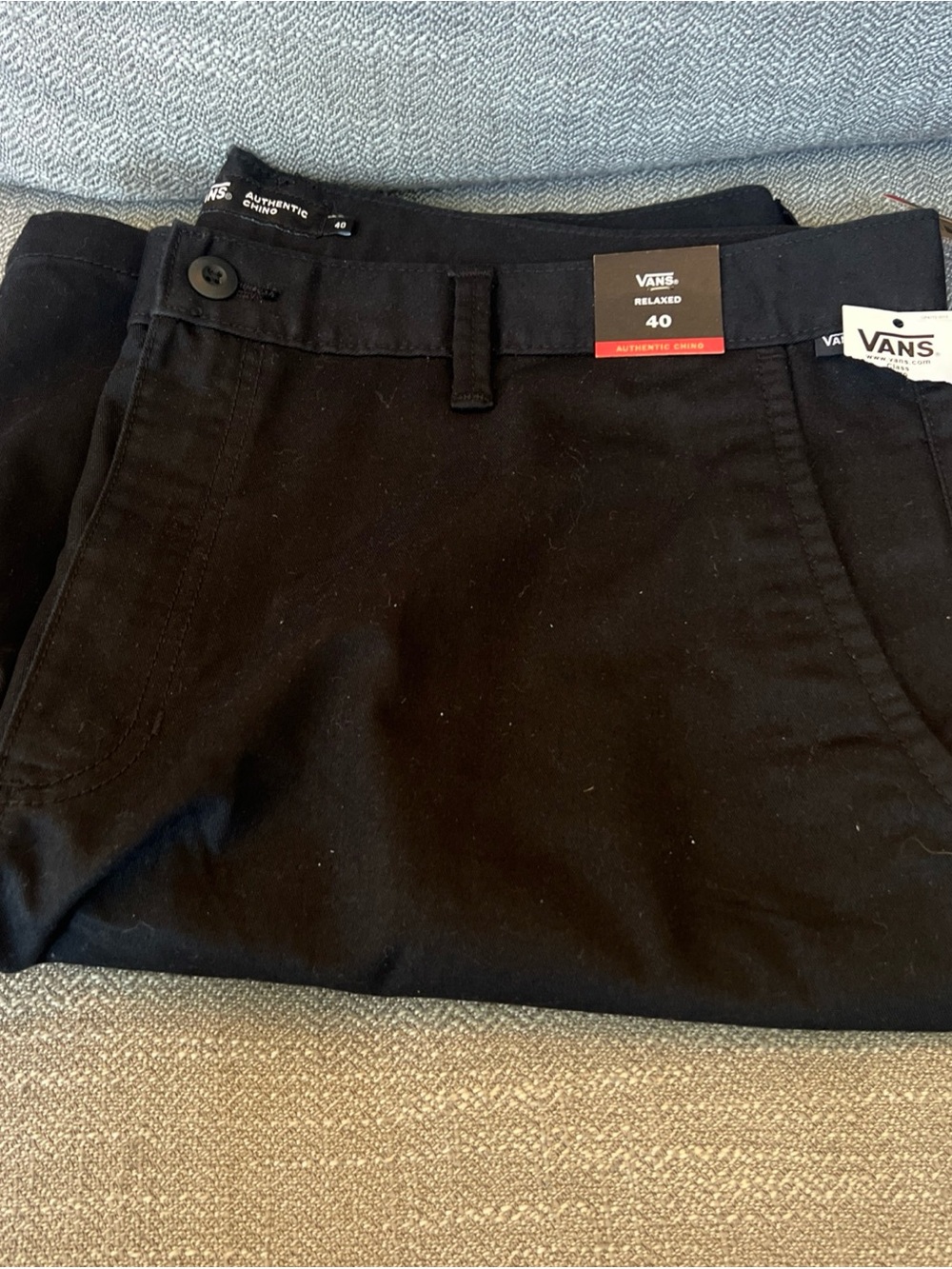 VANS Mens Authentic Chino Relaxed Shorts NWT Size 40 Black